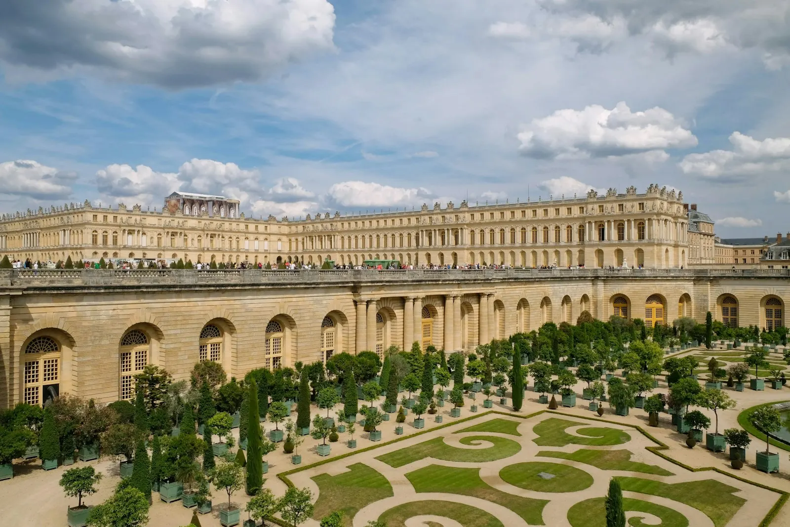 Versailles palace and formal gardens