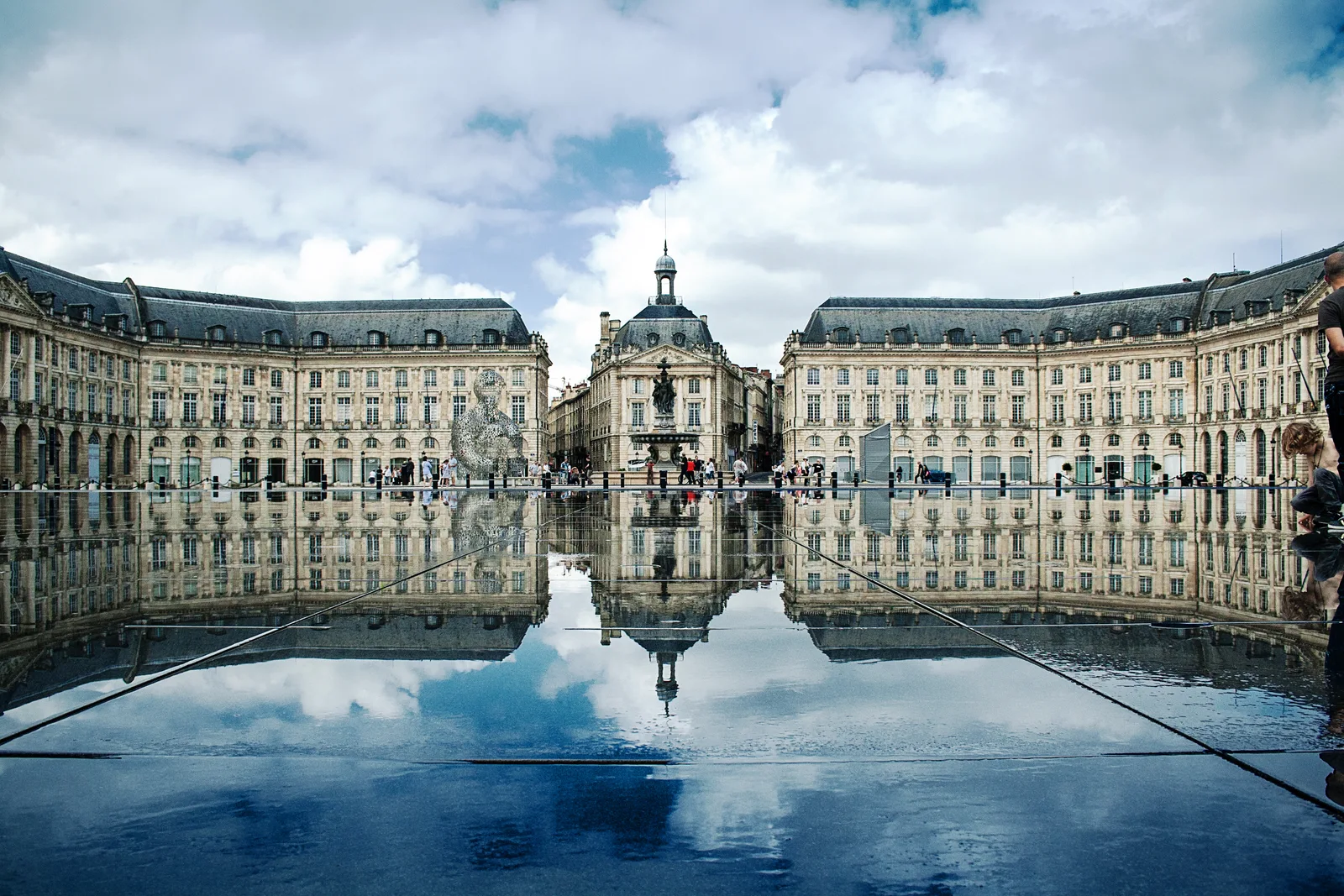 Place de la Bourse and the reflecting pool in Bordeaux