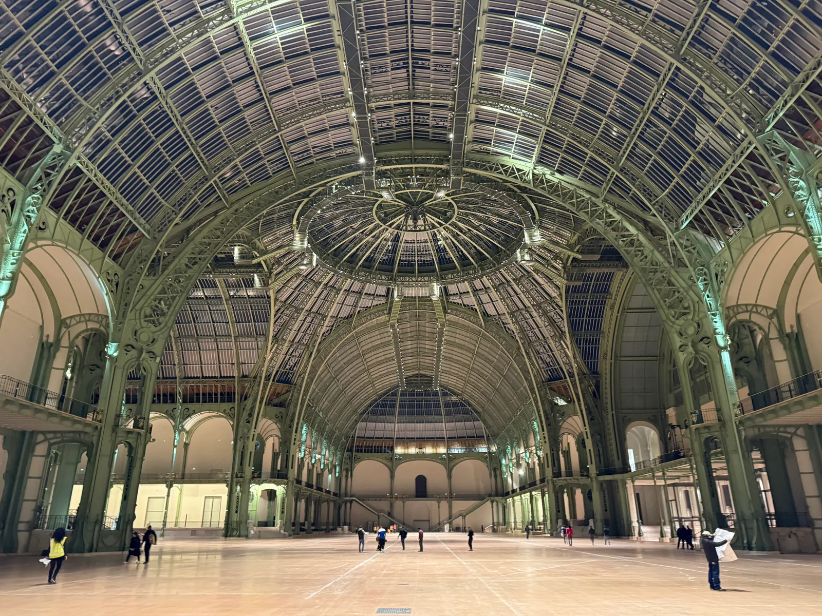 Grand Palais cam çatısı, Şubat 2025; Art Basel Paris 2026 görüntüsü değildir