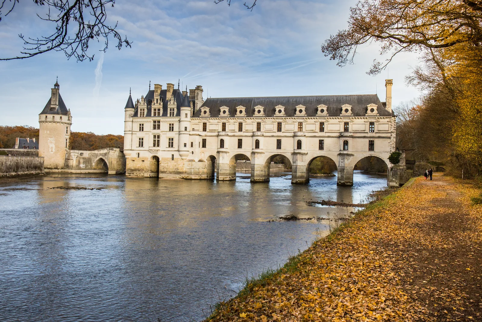 Château de Chenonceau over the River Cher in the Loire Valley