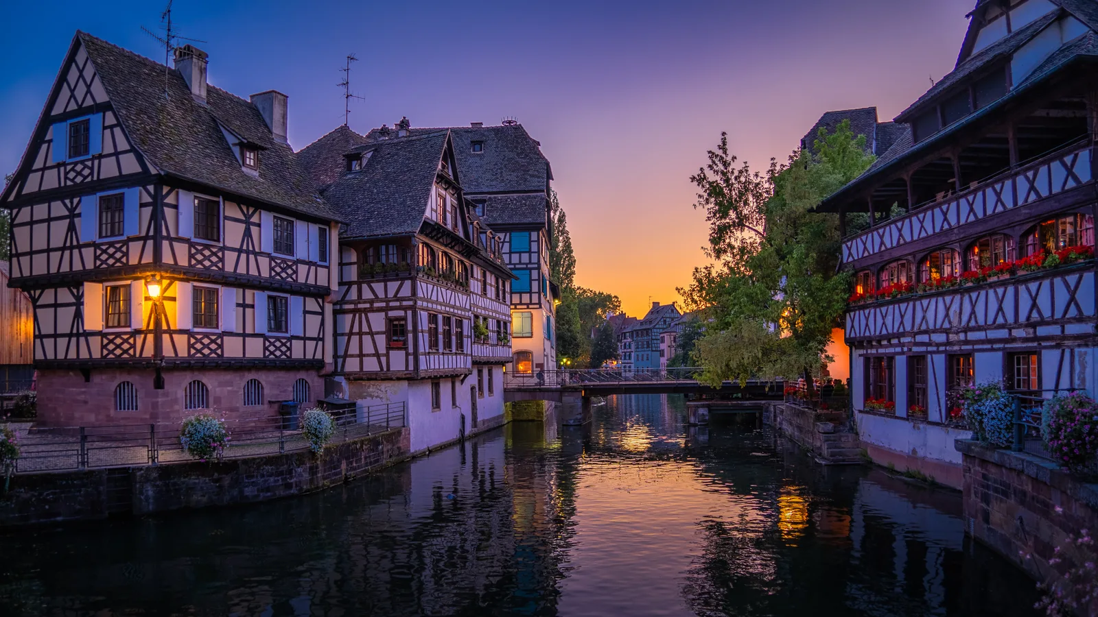 Half-timbered buildings in Strasbourg’s Petite France